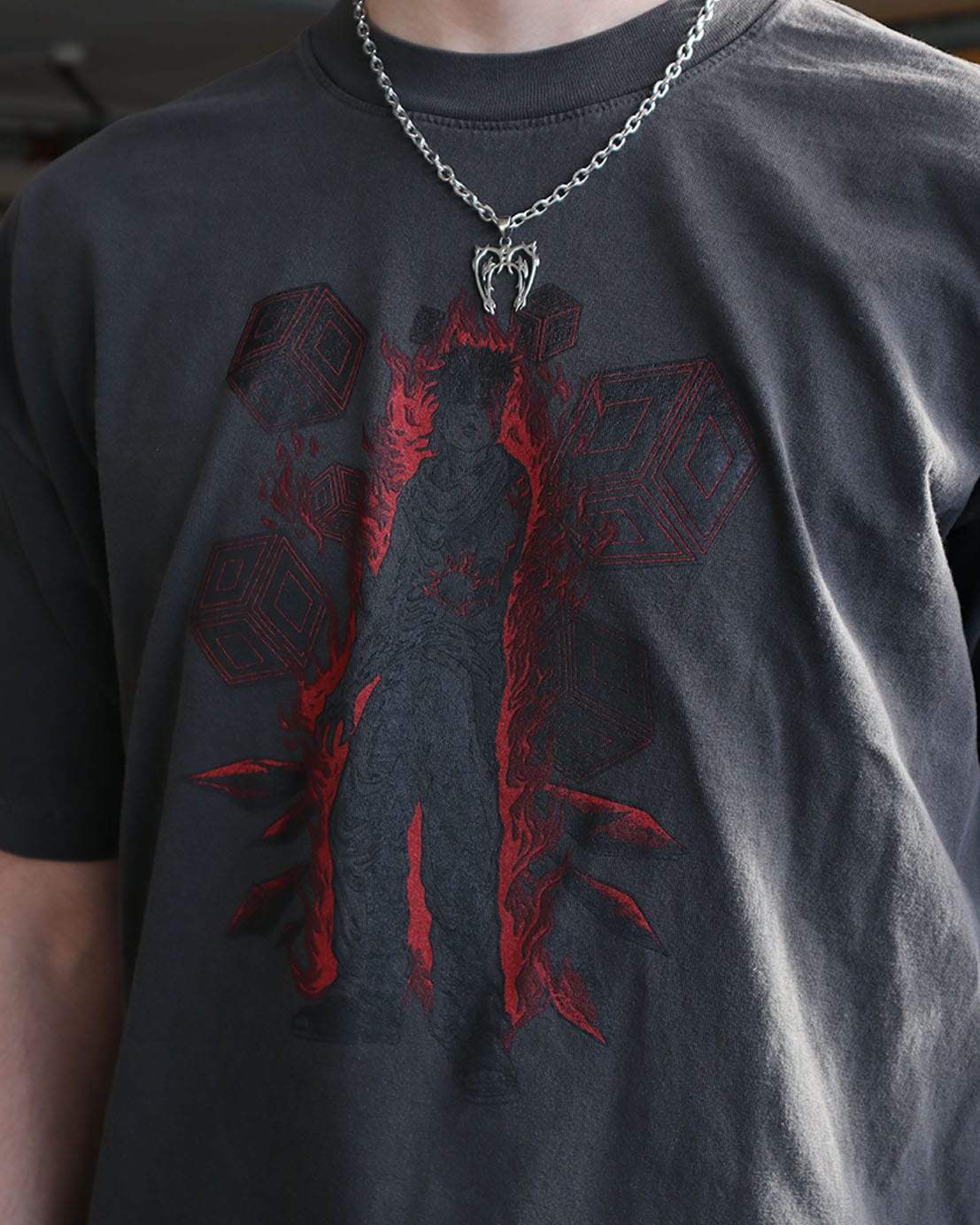 DISRUPT TEE on-body detail view