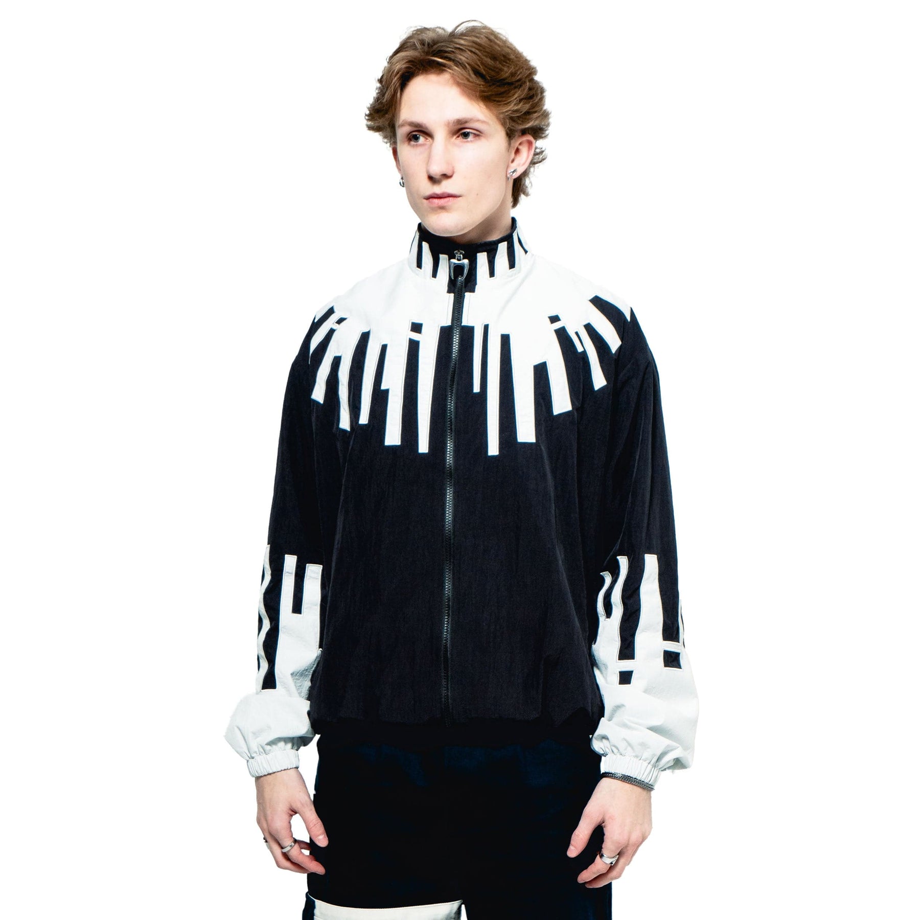 Model wearing the Destiny Jacket in size L.