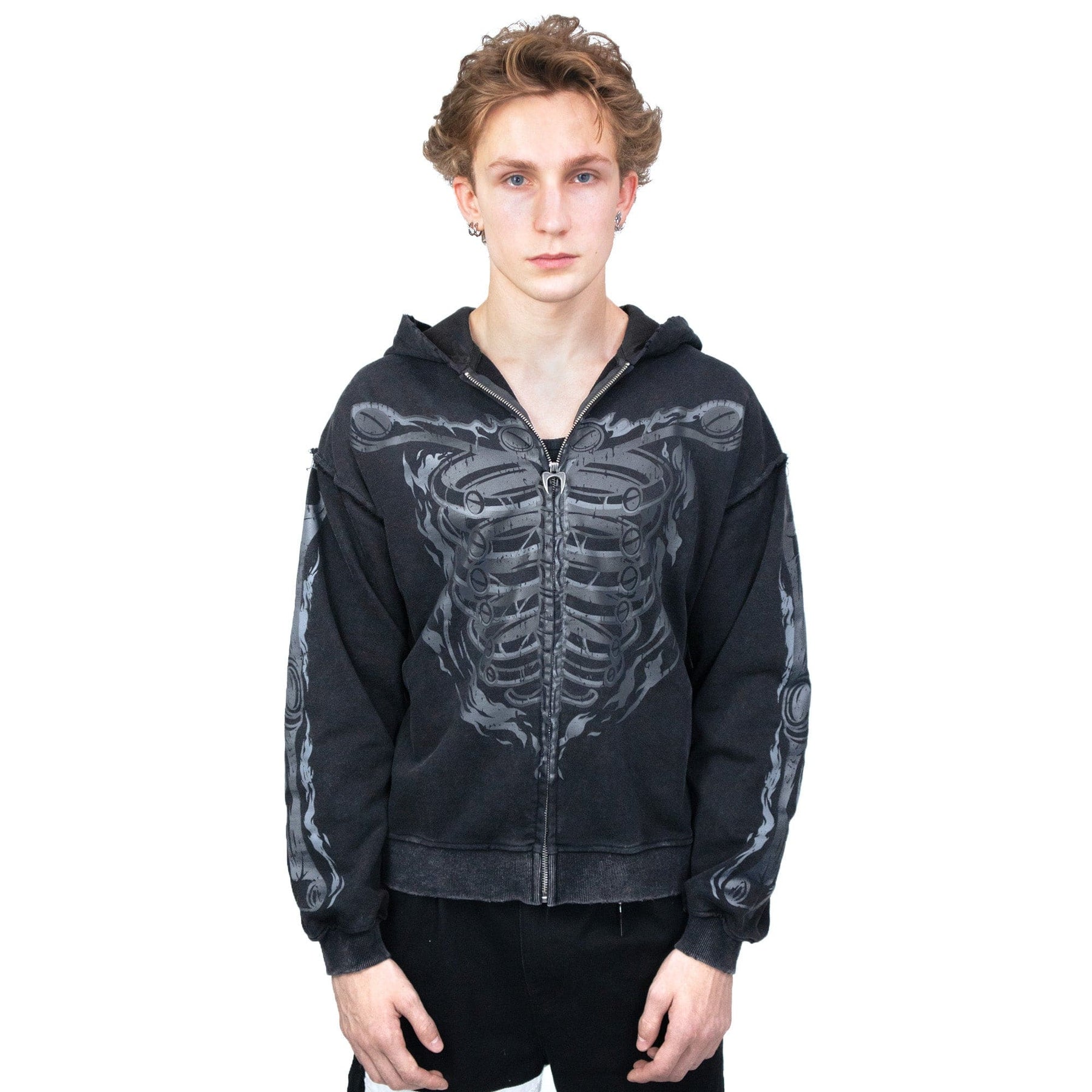 Front on-body view of the Susanoo Hoodie in size M.