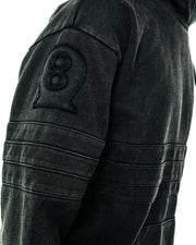 COMPANY HOODIE on-body detail view