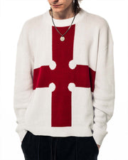 EVANGELIST SWEATER on-body front view