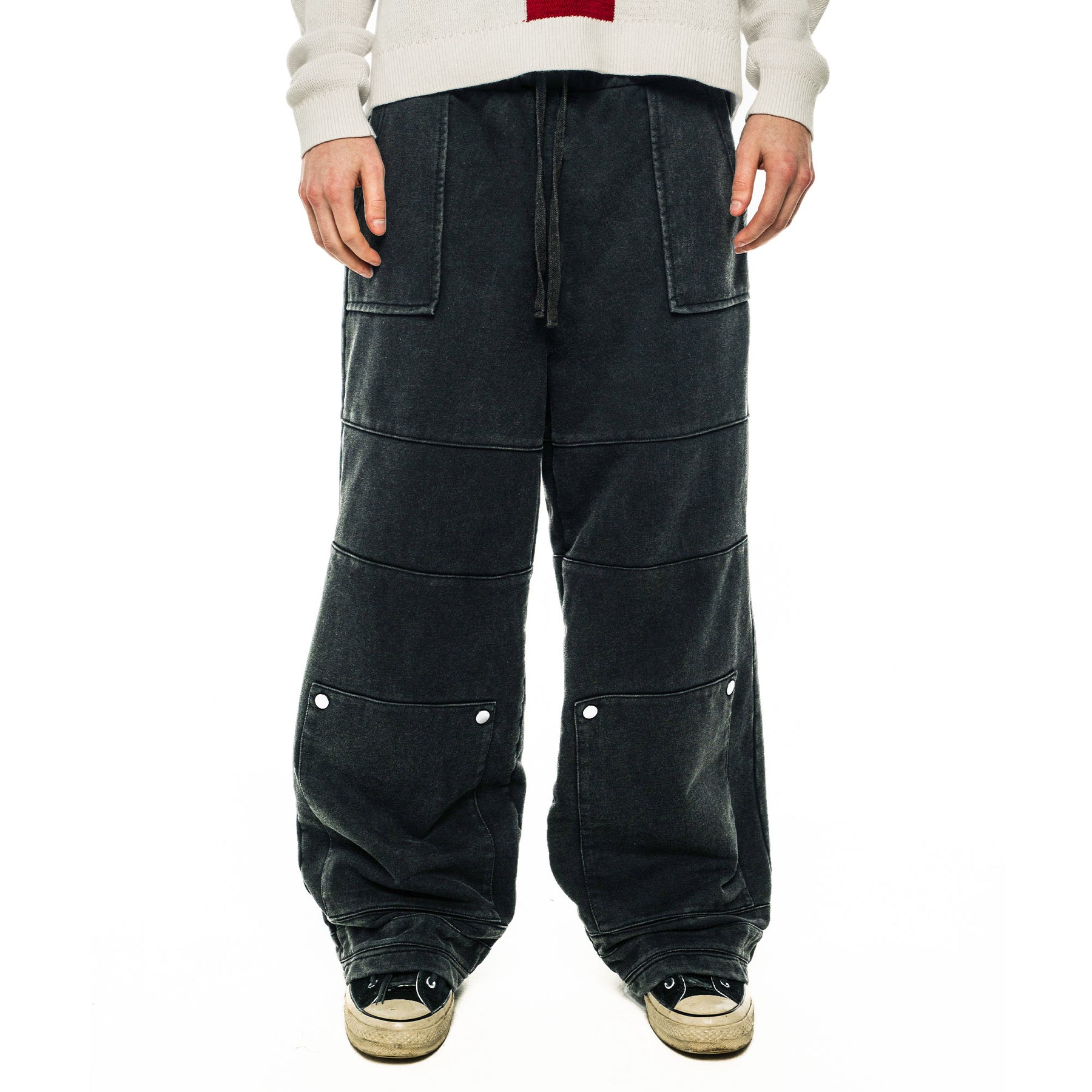 Model wearing the Company Sweatpant in size M.