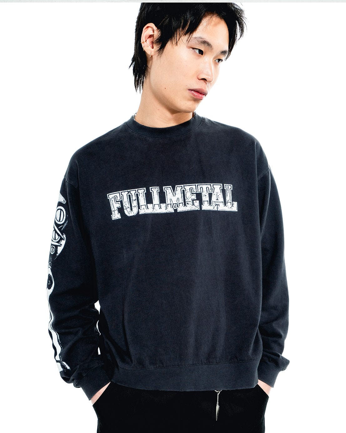 FULLMETAL CREW on-body fit view