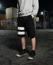 SHINOBI CARGO SHORT on-body front view