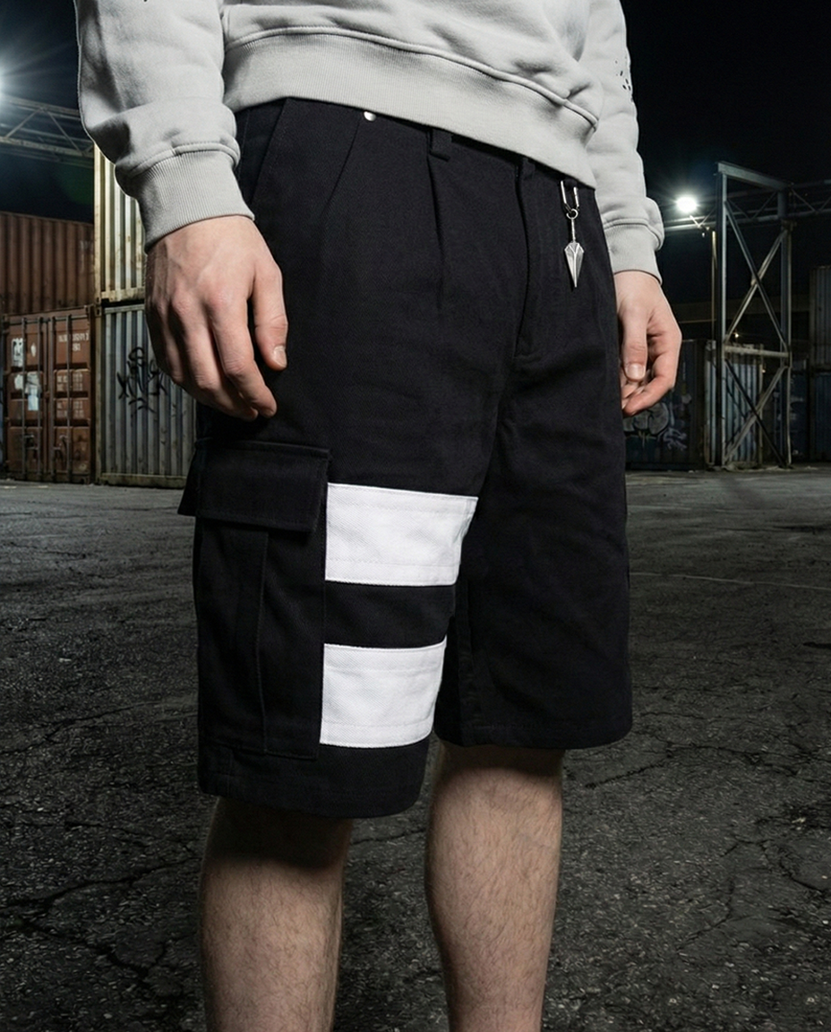 SHINOBI CARGO SHORT on-body fit view
