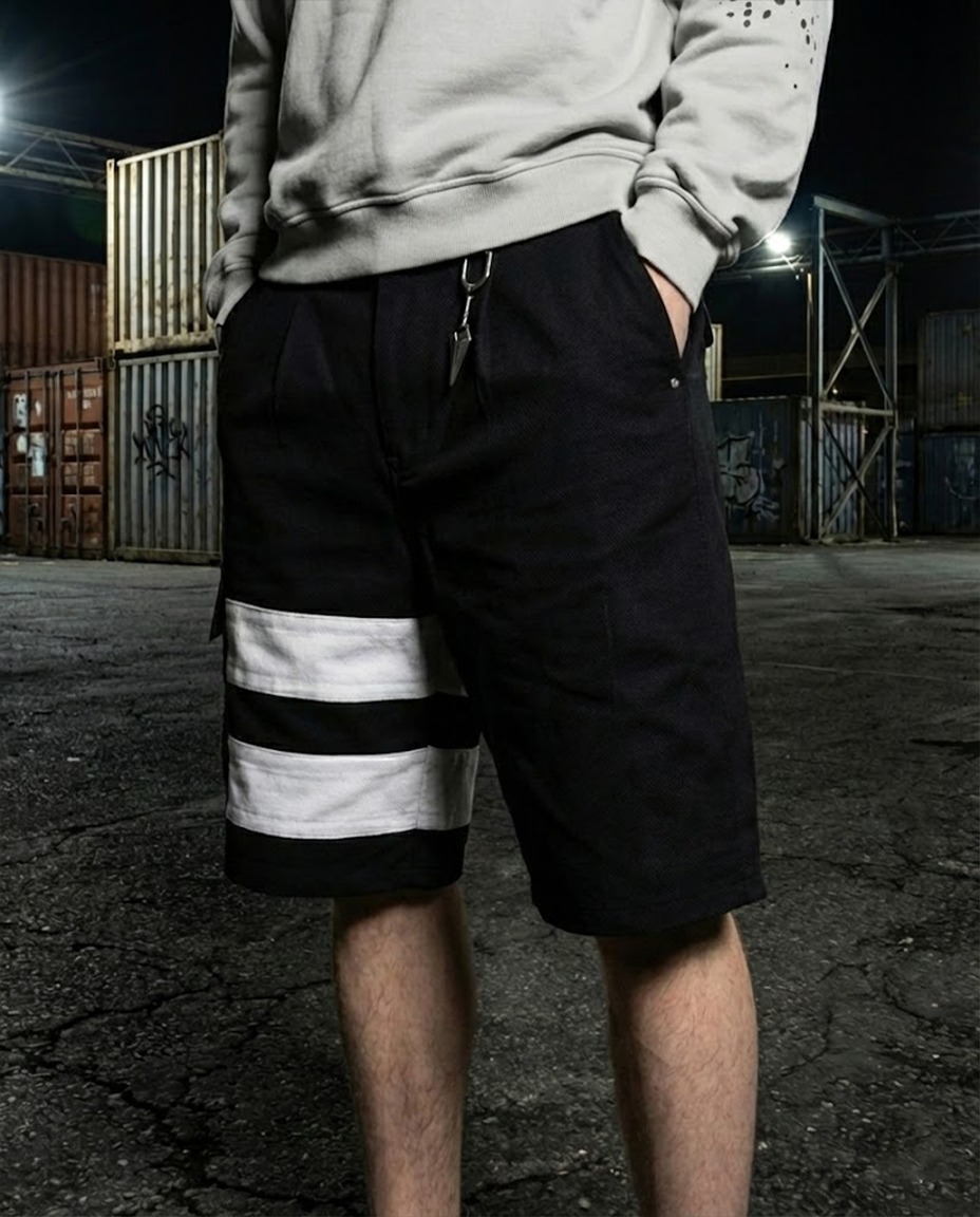 SHINOBI CARGO SHORT on-body detail view