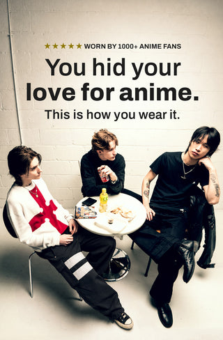 Kayoz anime-inspired streetwear campaign featuring the Shinobi Cargo V2