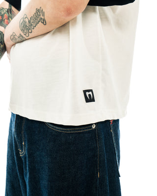 Centipede Tee hem tag detail