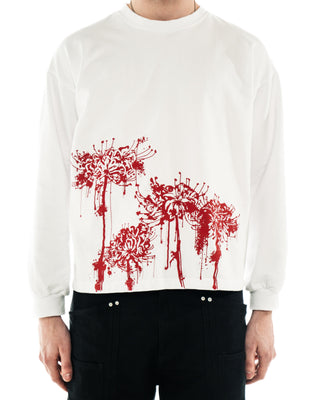 Rebirth Long Sleeve red hem graphic detail
